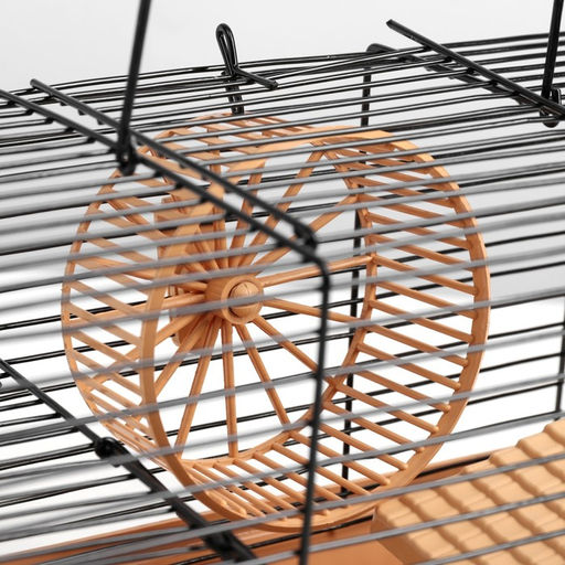 Клетка-мини для грызунов Пижон №2, укомплектованная, 27 х 15 х 16 см, бежевая  фото 3