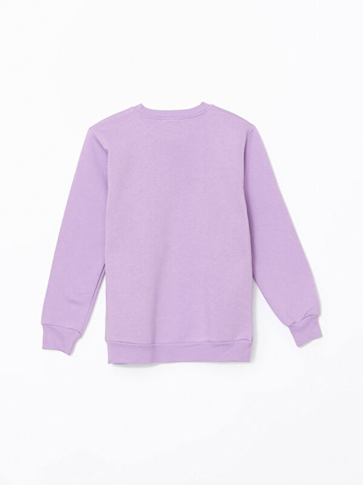 Bisiklet Yaka Bask?l? K?z ?ocuk Sweatshirt - Waikiki фото 3