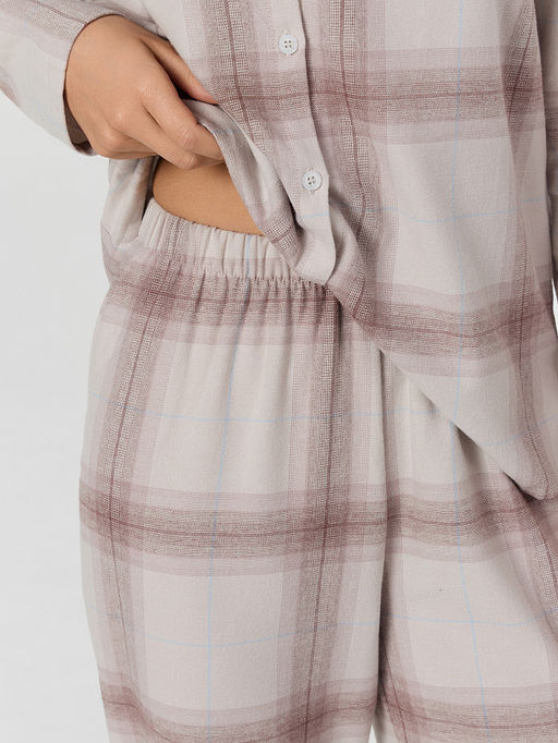 Комплект женский домашний серый в клетку - Mark formelle фото 6