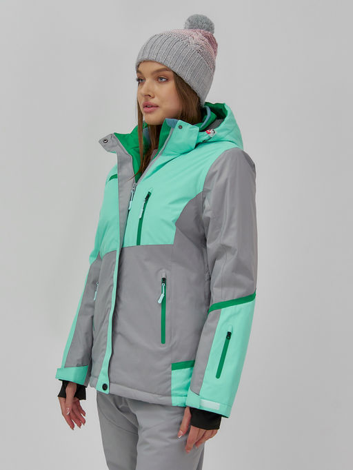 Горнолыжный костюм женский зимний бирюзового цвета 0709_1Br - Chunmai фото 13