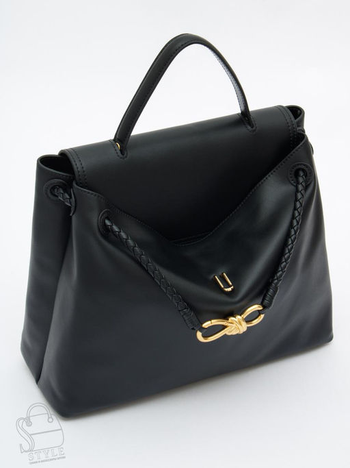 Сумка женская кожаная 6046PE black Polina&Eiterou /50