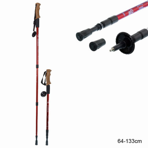 Палки для скандинавской ходьбы / C-102 /уп 5/30/красные - Галеонтрейд фото 2