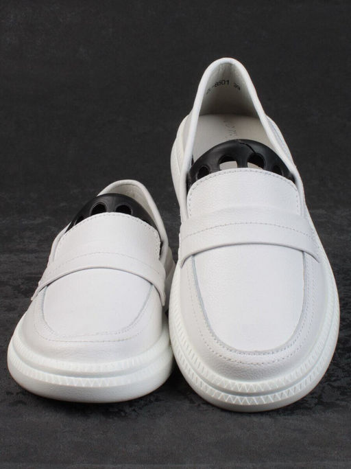 03-ZL-8501 WHITE Полуботинки женские (натуральная кожа)