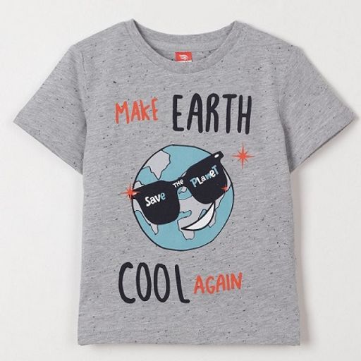 CRB wear/CSKB 62682-11-269 Футболка для мальчика, светло-серый меланж/Ex.Cherubino