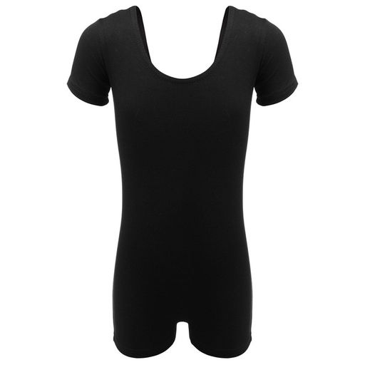 Купальник гимнастический Grace Dance, с шортами, с коротким рукавом, р. 36, цвет чёрный  фото 8