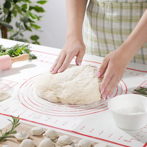 Коврик для выпечки и раскатки теста с разметкой, армированный, силикон, 40?60 см, белый - Доляна фото 3