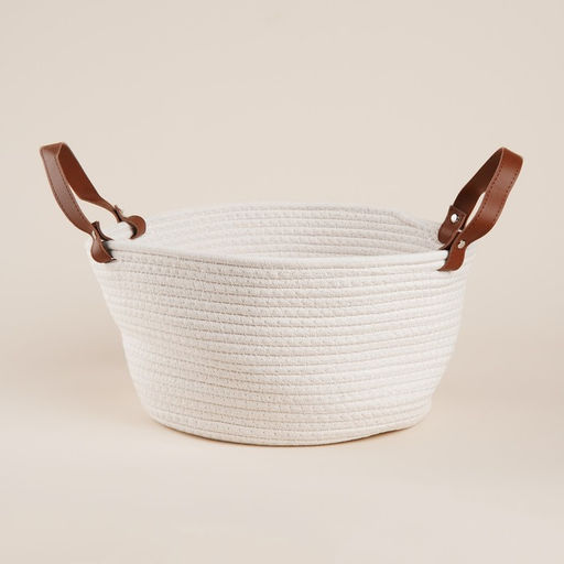 Корзина для хранения SL Home Луиза, плетёная, ручной работы, 333316 см, белая
