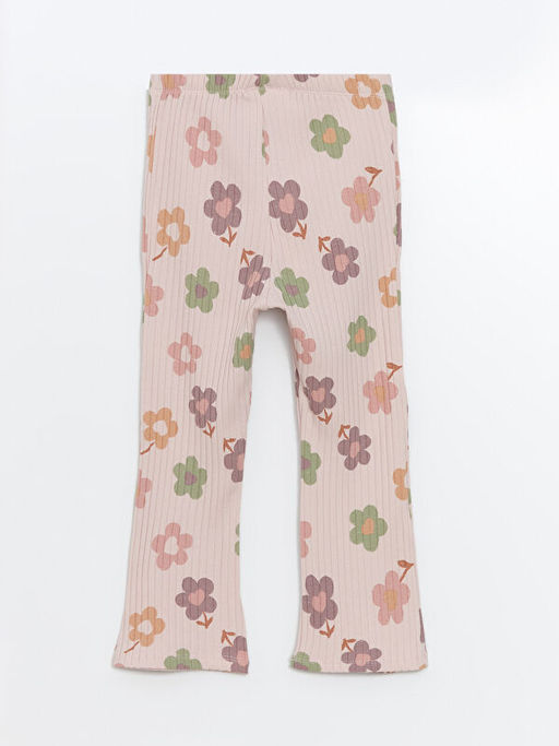 Beli Lastikli ?i?ekli ?spanyol Pa?a K?z Bebek Tayt - Waikiki фото 3