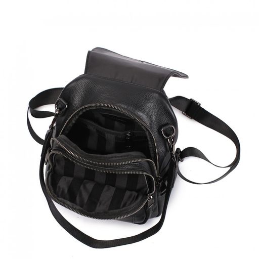 Рюкзак женский , кожа, MIRONPAN 82331 Черный