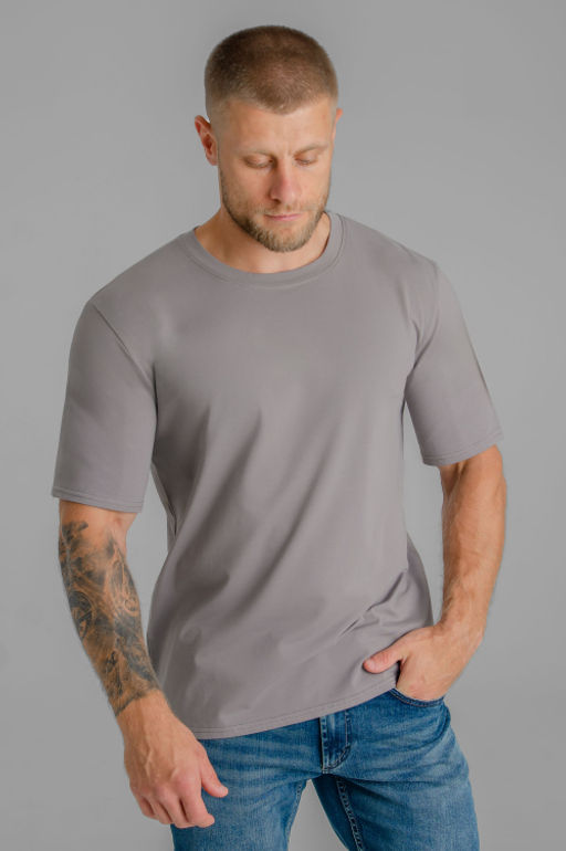 Арт. 67114/10 Футболка мужская 48-58 (6 шт) Цвет:серо-бежевый - Идеал фото 6