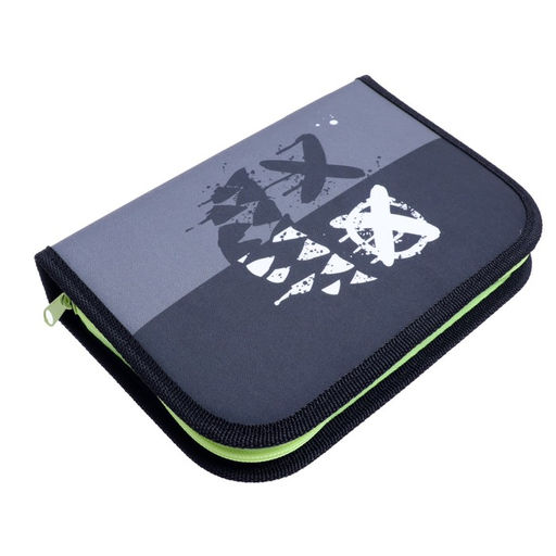 Пенал школьный, 3 секции, 14×21×4 см «Маска»