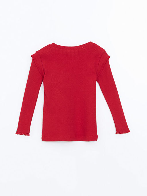 Bisiklet Yaka Nak??l? K?z ?ocuk Ti??rt - Waikiki фото 3