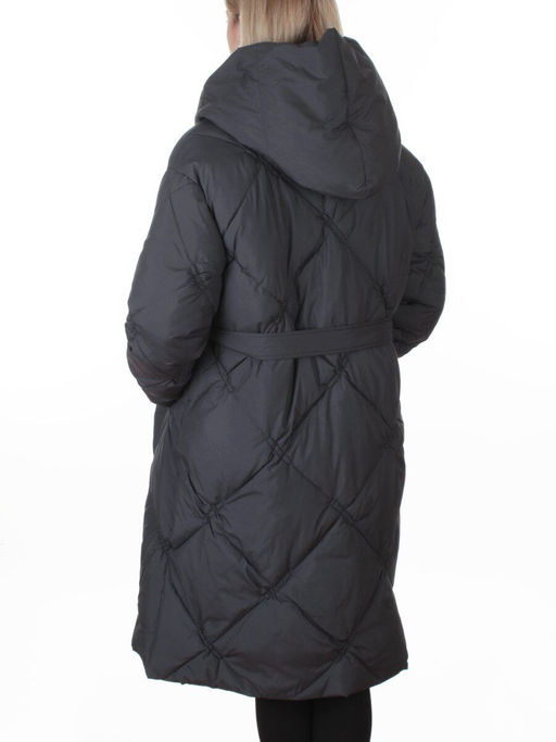 8870 DK. GRAY Пальто зимнее женское оверсайз (200 гр. холлофайбер)