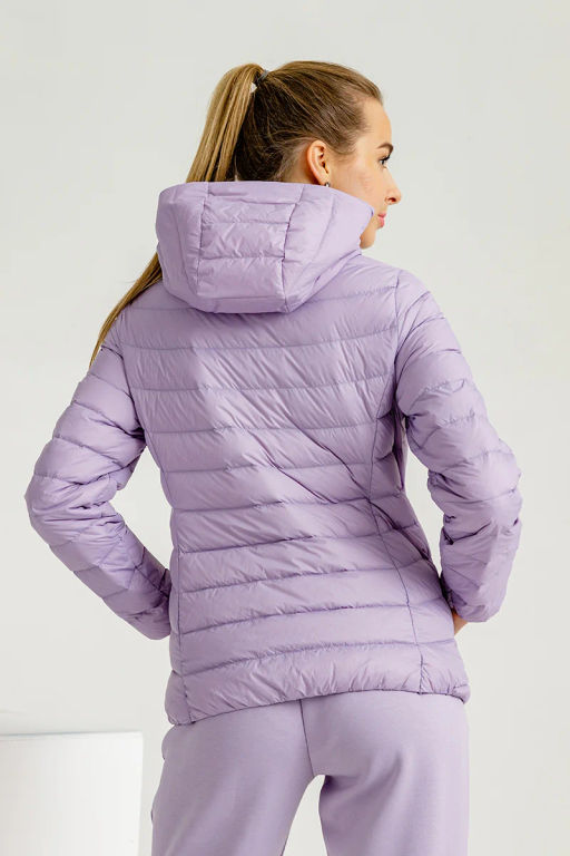 Пуховик лёгкий с капюшоном Лиловый - Anta sport фото 2