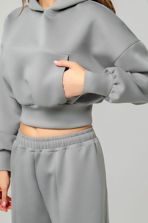 Арт. 2806 Костюм с брюками женский 42-48 (4 шт) Цвет:серый