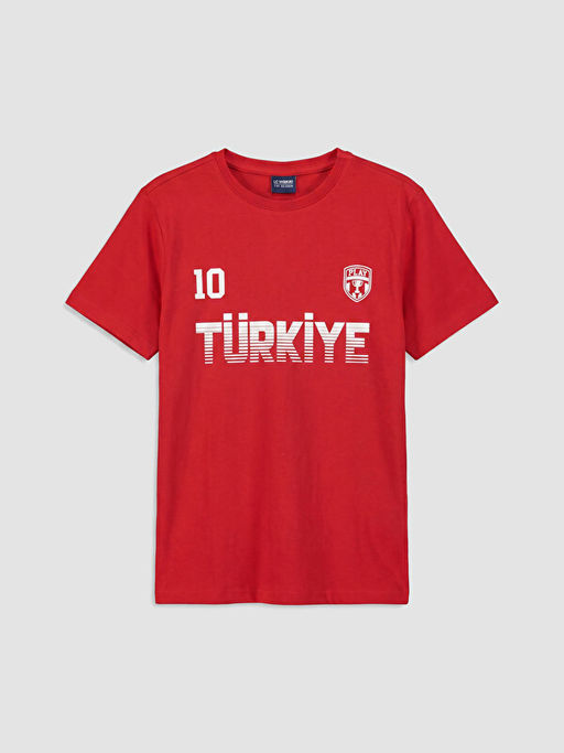 T?rkiye Bask?l? Erkek ?ocuk ?ortlu Pijama Tak?m?