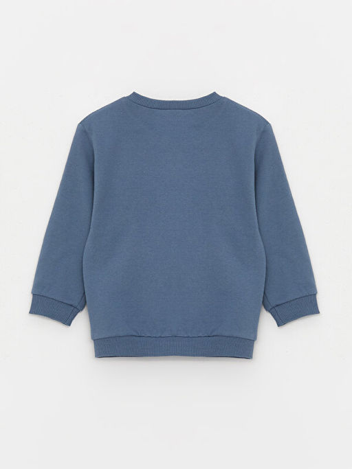 Bisiklet Yaka Uzun Kollu Bask?l? Erkek Bebek Sweatshirt 2li - Waikiki фото 3