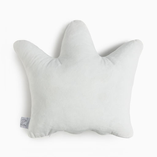 Подушка декоративная Этель Корона белая, 48х38см, велюр, 100% п/э  фото 3