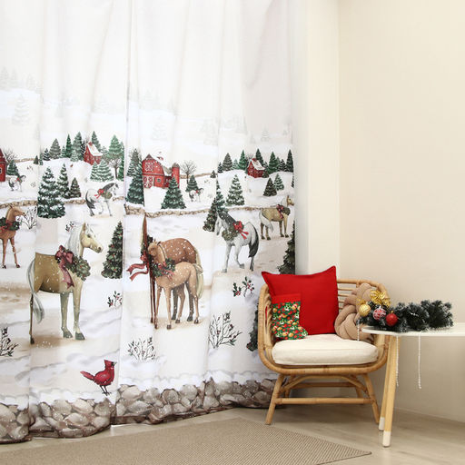 Шторы Этель Winter ranc, 145?260 см, 2 шт., 140 г/м?