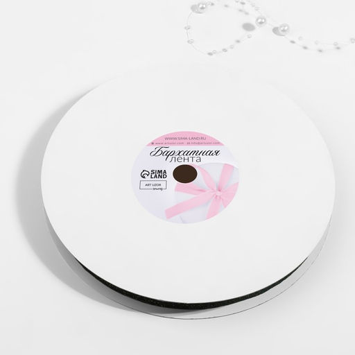 Лента бархатная, с золотым люрексом, 15 мм, 18 1 м, цвет зелёный №165 - Арт узор фото 2