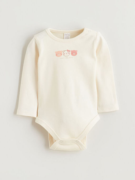 Bisiklet Yaka Uzun Kollu Bask?l? K?z Bebek ??t??tl? Body Pantolon ve Sa? Band? 3l? Tak?m