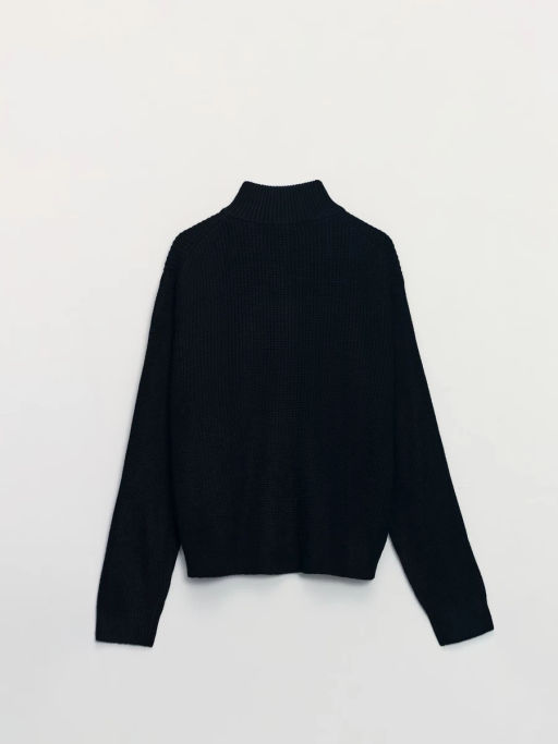 Джемпер на молнии с добавлением шерсти / Zarina