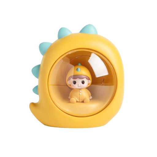 Ночник Baby dino, yellow (10 см), пластик