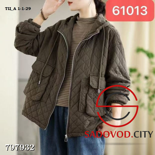 Женская хлопковая куртка с карманами, на молнии - Bruno фото 6