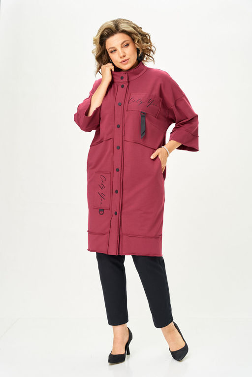 Кардиган Rumoda 2019 бордовый  фото 4