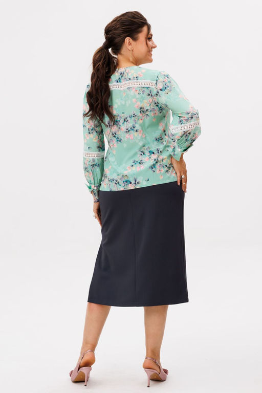 Юбка ANELLI 1648 грифельный силуэт