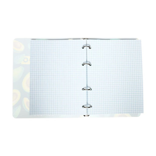 Тетрадь на кольцах, в клетку, 160 листов Авокадо на темном, пластиковая обложка, блок офсет - Calligrata фото 4