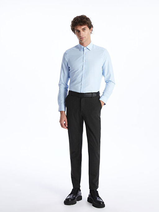 Slim Fit Uzun Kollu Poplin Erkek G?mlek - Waikiki фото 3