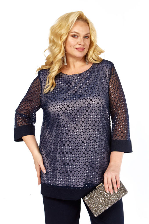 Костюм Элль стиль 2435/1 темно-синий