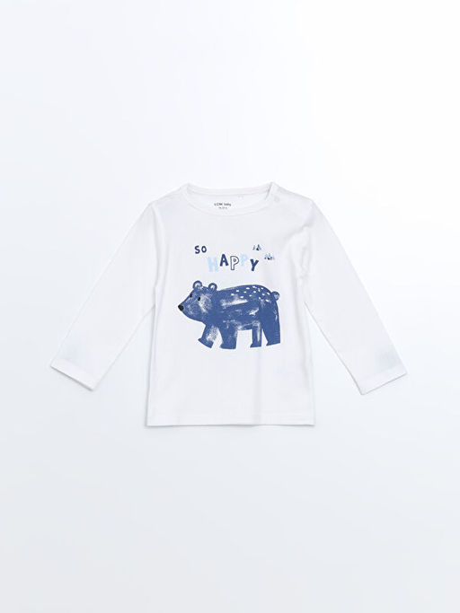 Bisiklet Yaka Bask?l? Erkek Bebek Pijama Tak?m? 2li - Waikiki фото 2