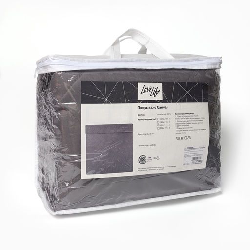 Покрывало LoveLife евро макси Canvas 240×210±5 см, новосатин, 100%п/э