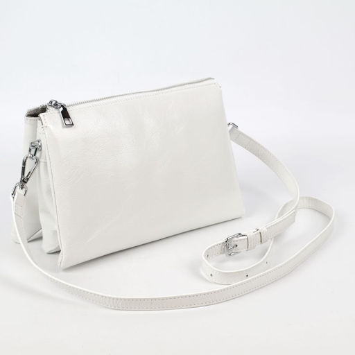 Женская кожаная сумка через плечо с тремя отделениями 0102-3 - Cidirro фото 2