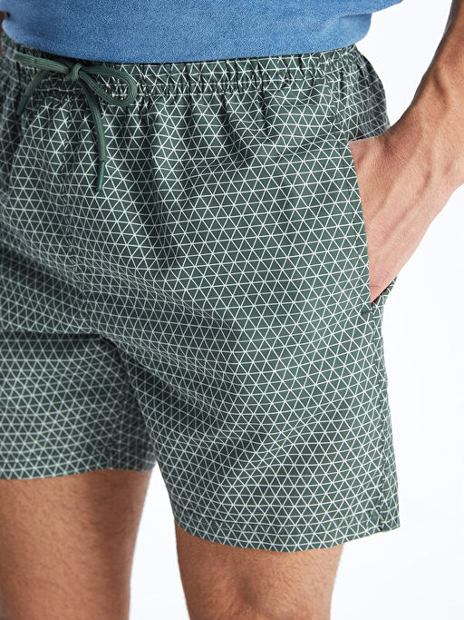 K?sa Boy Desenli Erkek Deniz ?ortu