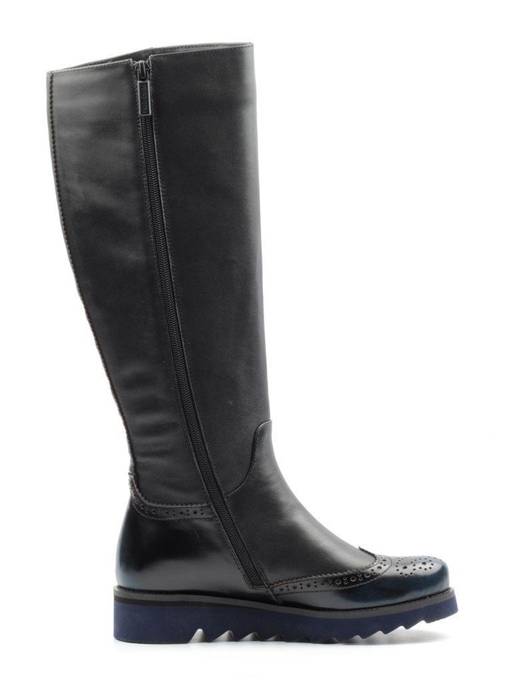 02-91-309-02-5 BLACK Сапоги женские (натуральная кожа, байка) - Фабричный китай фото 7