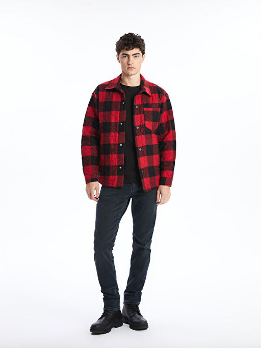 Slim Fit G?mlek Yaka Erkek Mont