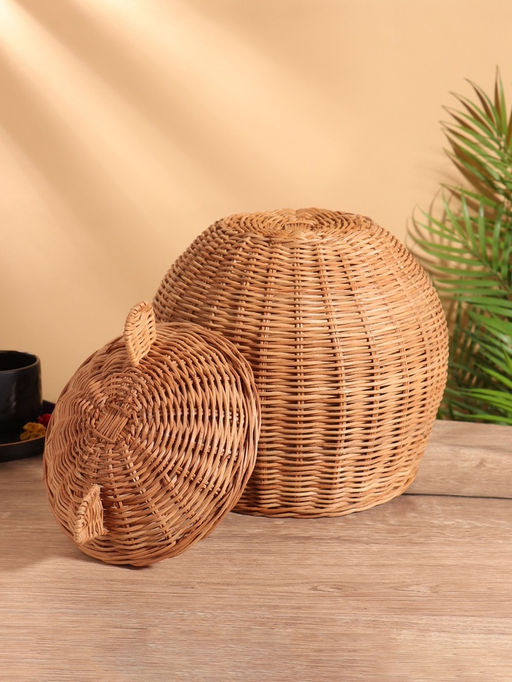 Корзина с крышкой, 252534 см, ротанг - Simaland фото 6