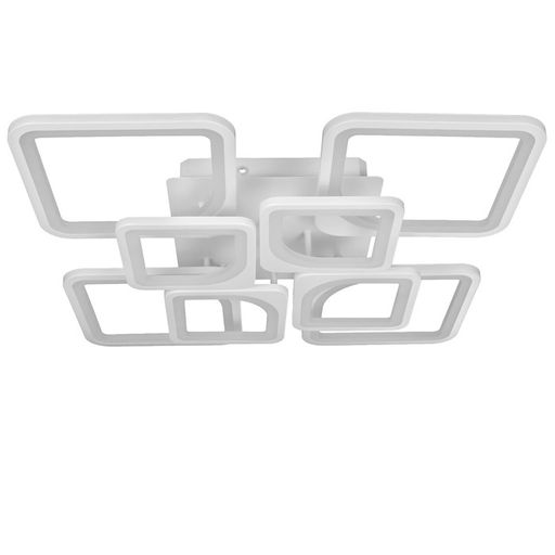 Люстра с ПДУ 59112/8WT, LED, 240 Вт, 3000-6000К, диммер, белый, 55×55×10 см