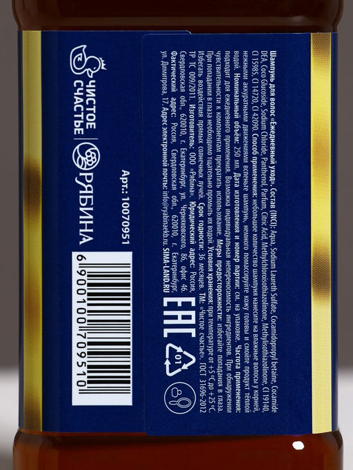 Шампунь для волос виски «Богатства!», 250 мл, аромат парфюма, Чистое счастье