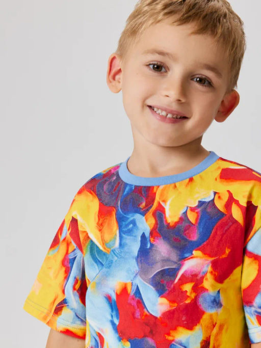 ACOOLA / Футболка детская для мальчиков Noel ярко-оранжевый  фото 3