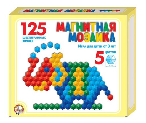 Мозаика магнитная 125 эл. шестигранная d20 (00962) "Десятое королевство"