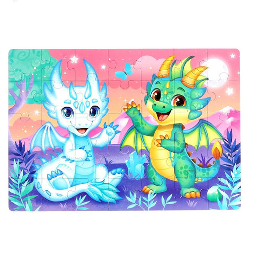 Пазл в металлической коробке Дракончик, 35 деталей - Puzzle time фото 2