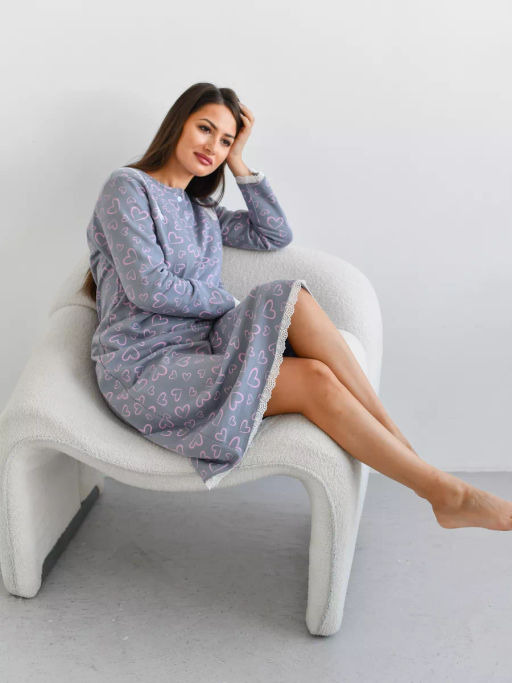 Сорочка женская Нина Голубой - Modamica фото 26