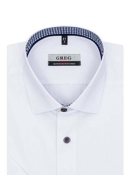 Сорочка мужская короткий рукав GREG 100/109/WH/9p  фото 2