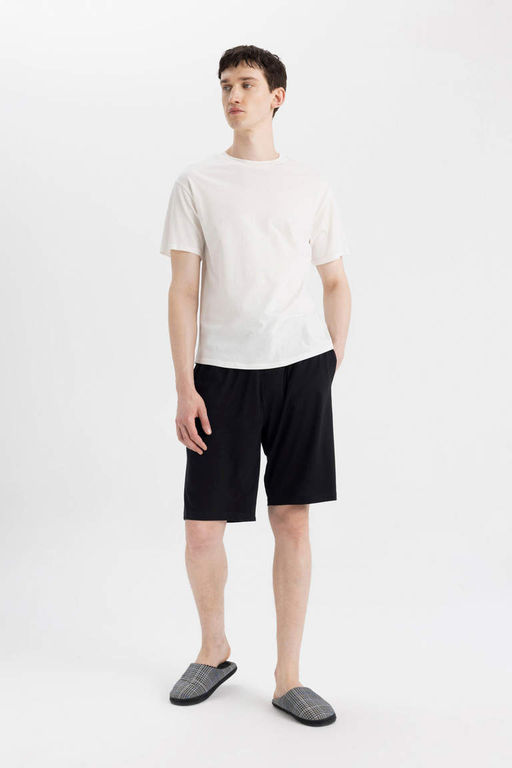 Regular Fit Cepli Sort Pijama Alt? - Defacto фото 6