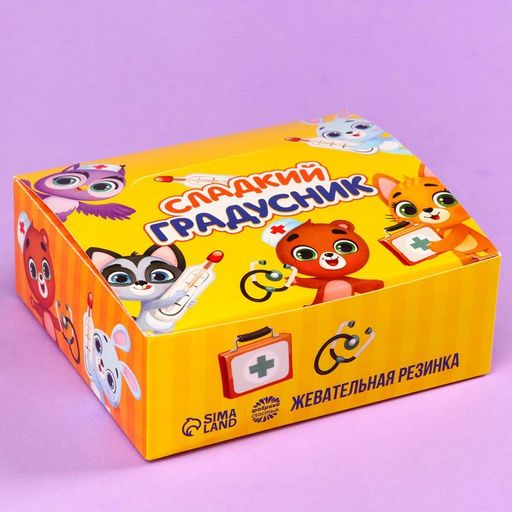 Цена за 30 шт. Жевательная резинка Сладкий градусник в форме градусника, 7 г. - Simaland фото 5