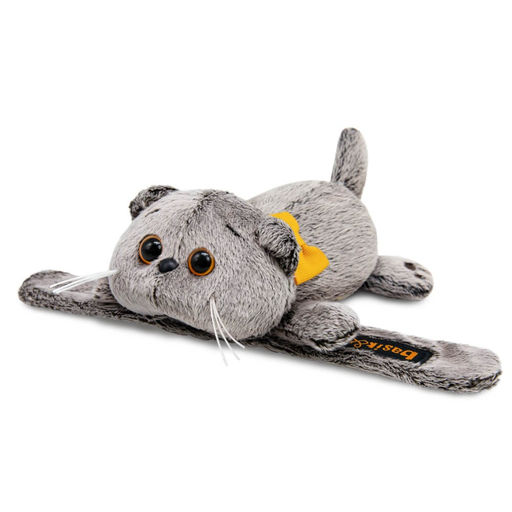 Мягкая игрушка - браслет на руку "Басик с бантиком" 11см (Kta-003)